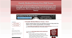 Desktop Screenshot of free-family-medical-history-form.com