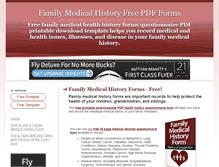 Tablet Screenshot of free-family-medical-history-form.com